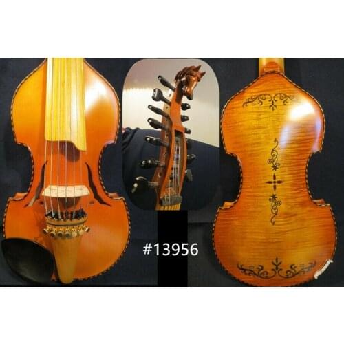 SONG Brand master 7*7 strings 14" Viola d'Amore,14 strings horses head #13956