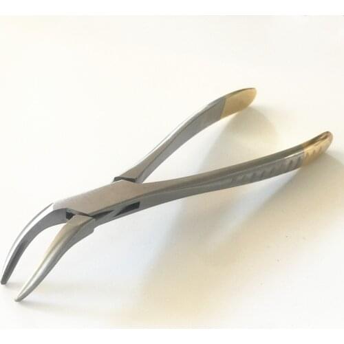 Dental for root fragment minimally invasive tooth extraction forcep toothdental instrument Curved mandibular teeth