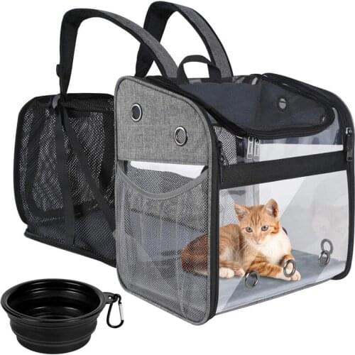 Cat bag pet bag out bag portable foldable breathable mesh portable transparent