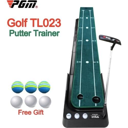 PGM Indoor Golf Training Aids Putter Trainer Practice Mats Putting Green 40x300cm Office Home TL023