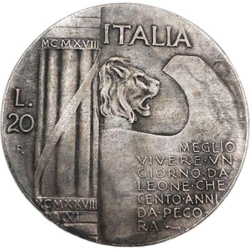 1928 Italian Commemorative Coin Good Life Every Day Coin Collection Home Decoration Souvenirs Handicrafts Gifts
