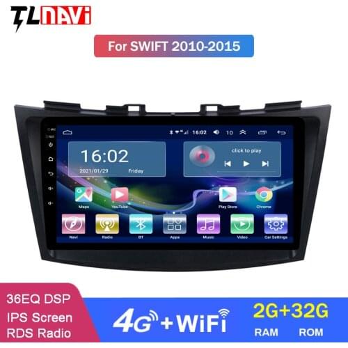 4G Lte 9 Inch Android 10 Car DVD Multimedia Player Radio Video Audio Stereo Navigation System For SUZUKI SWIFT 2010-2016