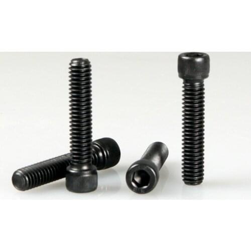 5PCS 12.9 High-Strength Hexagon Socket Head Cap Screws Tooth The Whole Tooth Socket Head Cap Screws Screws M3 *50
