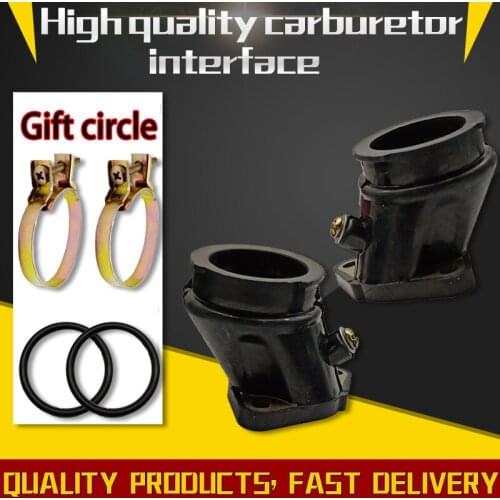 2 PCS Carburetor Install Adapter Interface Carburetter Manifold Intake Pipe Connector Glue For Honda CA250 DD250 CMX250 CMX250C