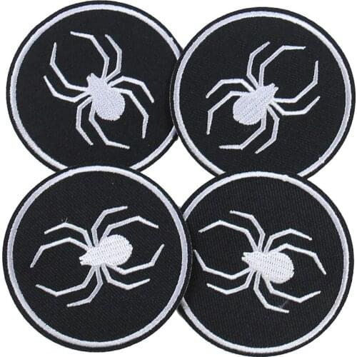 5PCS Scorpion Patches Embroidery Applique for Clothing Animal Iron on Patches on Clothes Stickers DIY Punk Clothes Badges