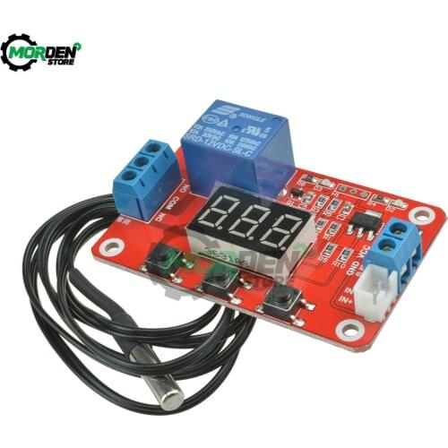 Dropship DC12v Digital Relay Switch Thermostat Temperature Controller Led Display Module NTC Sensor Low Power Consumption