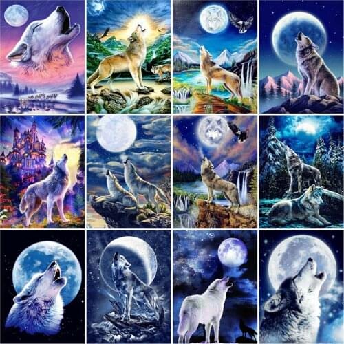 EverShine Diamond Embroidery Animal Needlework Diamond Painting Wolf 5D New Arrival Mosaic Art Eagle Pictures Cross Stitch Kits