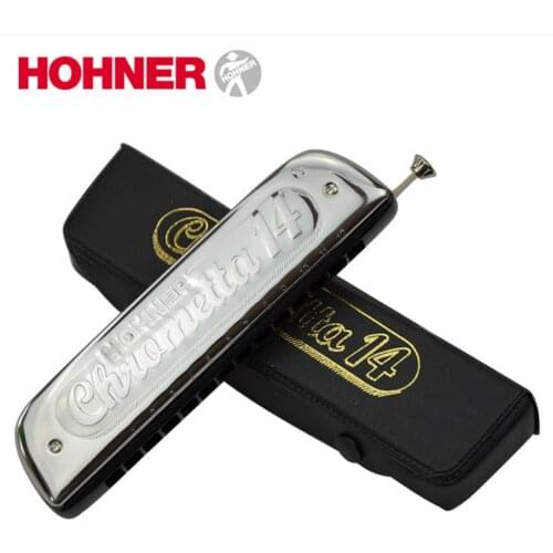 HOHNER Chromatic 14 Holes C Key Ship Type Harmonica Mouth Organ Wind Musical Instrument 257/56C