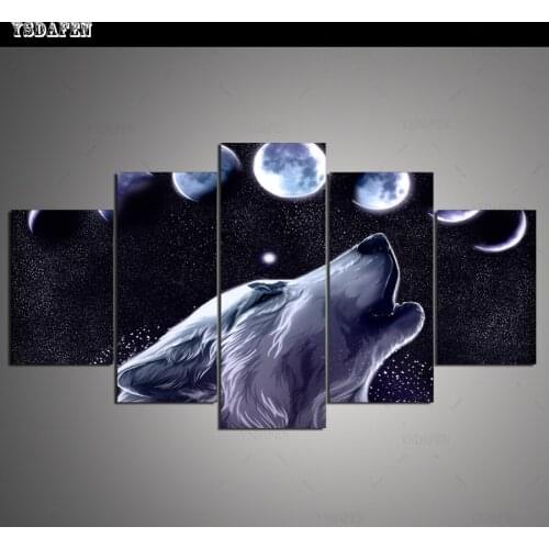 HD print olieverf Film modulaire foto Scenery poster kind room decor woondecoratie 5 stks canvas art z461