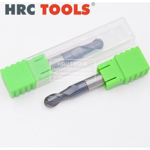K30-R10x40Hx20Dx150L hrc62 2flutes spiral ballnose endmill cnc router bits carbide