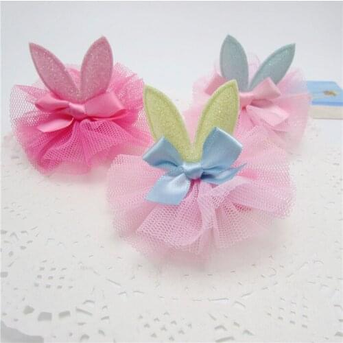Handmade Korean Pet/children headdress cat hair Princess yarn pet accessories pet grooming pet supply 50pcs