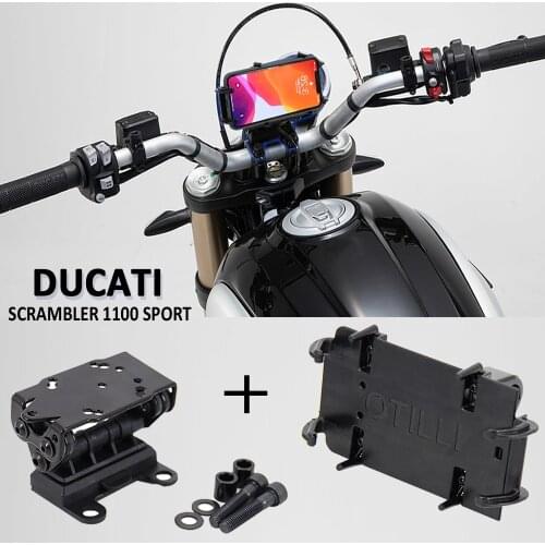 For Ducati Scrambler 1100 Sport Motorcycle Accessories Phone USB Navigation Bracket GPS 2017 2018 2019 2020 2021