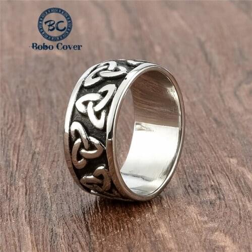 2021 New Viking Simple Punk Retro Stainless Steel Mens Rings for Women Couple Lover Boy Girlfriend Biker Jewelry Gift Wholesale