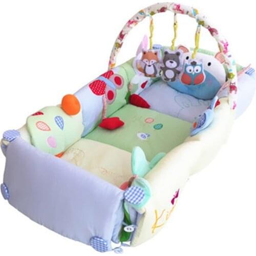 Soft baby bed portable infant game bed infant crib comfortable baby cot separated bed in bed