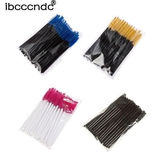 Eyelash Extension Disposable Eyebrow brush Mascara Wand Applicator Spoolers Eye Lashes Cosmetic Brushes Set makeup lashes tools