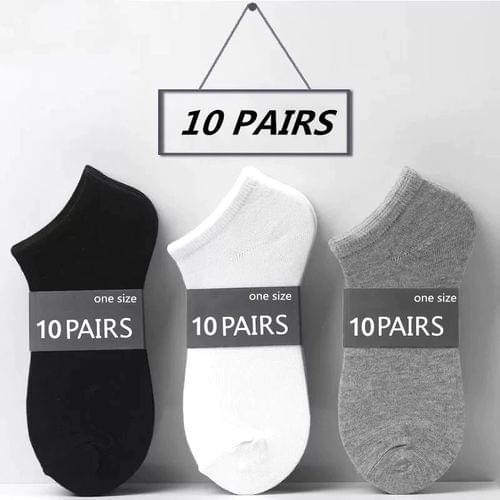 20pcs=10 Pairs/lot Spring Summer Women Cotton Ankle Short Socks Low Cut Invisible Breathable Solid Color Boat Ankle Socks