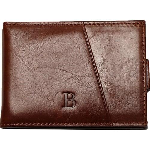 2020 New Genuine Leather Wallet Rfid Blocking Wallets for Men with Bill Money Bag Dollar Card Holder Purses Men Mini Slim Purse