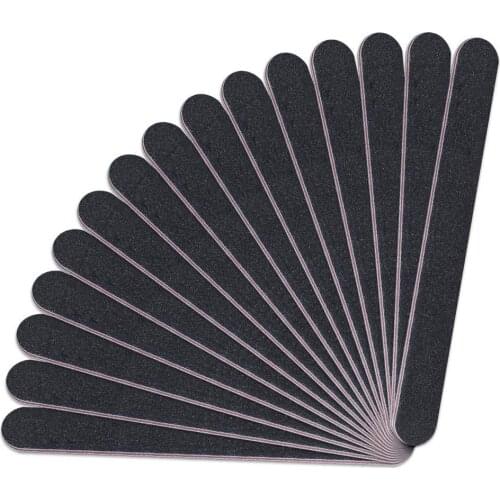 1000Pcs Nail File Double Sided 100/180 Grit Nail Files Emery Board Black Manicure Pedicure Tool and Nail Buffering