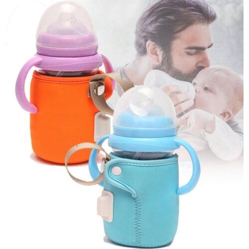 Portable USB Baby Milk Bottle Heater Cotton Nylon Easy to Clean High Adaptability Warmer Stroller Car Insulated Bag Pouch