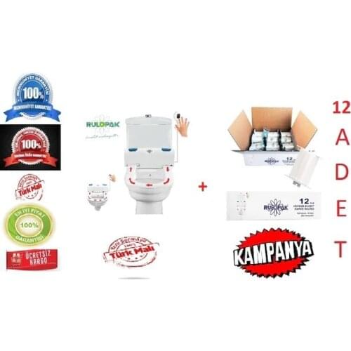 Rulopak Sensor Hygienic Toilet Seat Cover R-1314 + 12 PCs Roll 444380461