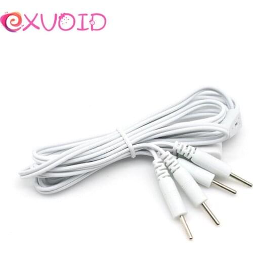 EXVOID Electric Shock Wire Medical Themed Toys Therapy Massager Electro Stimulation Masturbation Cable Sex Toys for Couples