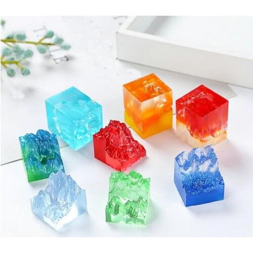 DIY Mini Hill Epoxy Resin Silicone Molds Jewelry Fillings Pendant Accessory Charms Handmade Double Side Mountain Peak Mold Craft
