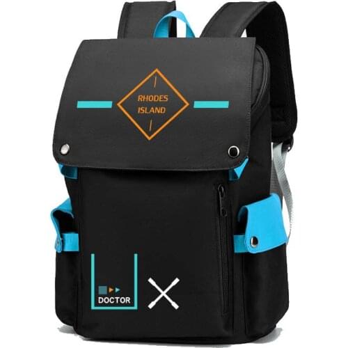 Arknights Game USB Port Book bag Backpack Rucksack Student School Computer Bag For Boys Girls Travel Black Gifts Arknights Game