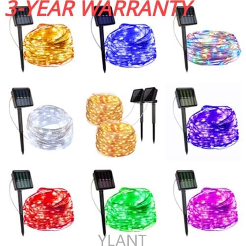 LED Outdoor Solar Lamp String Lights 100/200 LEDs Fairy Holiday Wedding Party Garland Solar Garden Waterproof for Home Led Decor