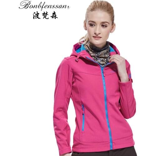 Women Autumn Winter Softshell Fleece Jacket Outdoor Sports Thermal Windbreaker Hiking Camping Fishing Brand Coat 1618B