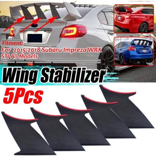 1pc/ 3pcs/ 5pcs Car Trunk Rear Spoiler Wing Stand For Subaru Impreza WRX STi 2015-2018 Stiffi Wing Spoiler Support Stabilizer