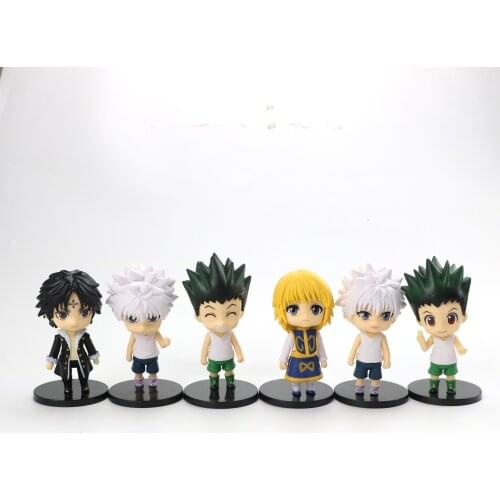 1Pc Anime Hunter x Hunter Jay Flix Hisoka Kurapika 10cm Cartoon PVC Model Action Figure Toys Gifts For Children Random Send