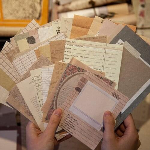 30Pcs/Set Passing Years Between Paper Series Material Paper Junk Journal Planner Scrapbooking Vintage Decorative DIY Craft Paper