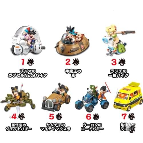 Bandai Genuine Dragon Ball Z SHF Limited Edition Super Saiyan Traffic Tool Full Set of Stock Assembly Model Cute Childrens Toys