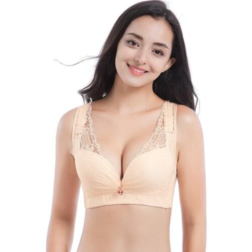 Super push up bra plus size bra Lace breathable wonderbra brassière femmer bralette plus size 50C 50D 115C 115D