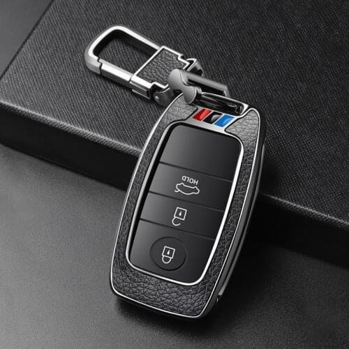 Zinc alloy car Key Case Cover fob For Kia Rio K2 K3 K4 Sportage 2018 2019 Cerato K3 Optima K5 Ceed Sorento Soul Forte Sportage R