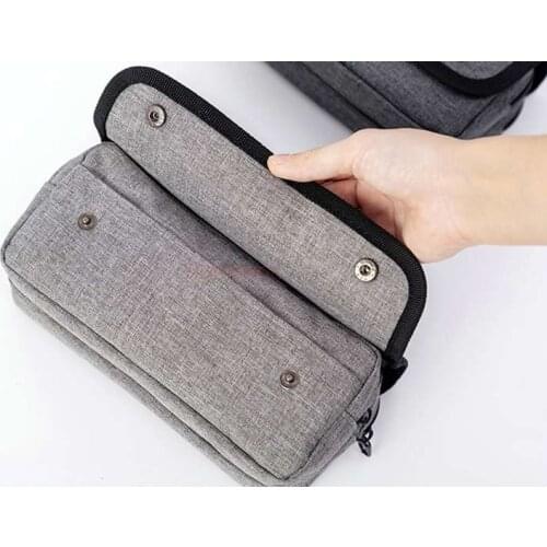 School children pencil case students Canvas high-capacity multi-layer high school students junior high school children pencil