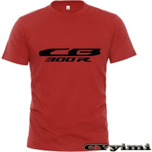 For Honda CB300R T Shirt Men New LOGO T-shirt 100% Cotton Summer Short Sleeve Round Neck Tees Male