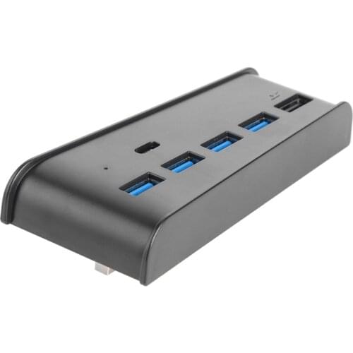 For PS5 USB Hub Adapter 6 Ports USB 3.0 USB A TYPE-C 3.1 Expander Splitter Super Speed USB HUB 3.0 for -PlayStation 5 Console