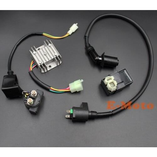 SOLENOID RELAY IGNITION COIL 6 PIN CDI REGULATOR For GY6 50cc 125cc 150cc 250cc ATV QUAD DIRT PIT BIKE