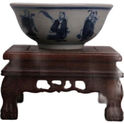 Collection of Ming blue and white eight immortals bowl in Jingdezhen, China