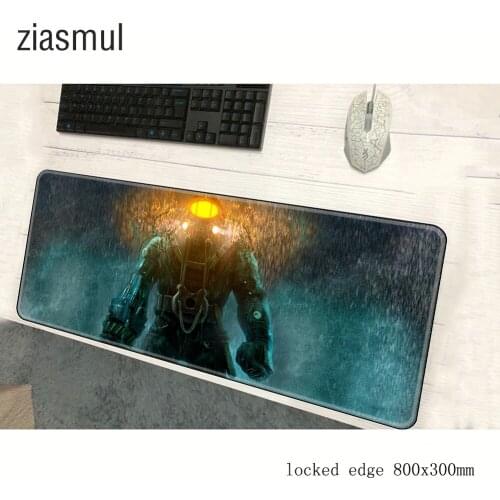 Bioshock pad mouse locrkand computer gamer mouse pad 800x300x2mm padmouse big thick mousepad ergonomic gadget office desk mats