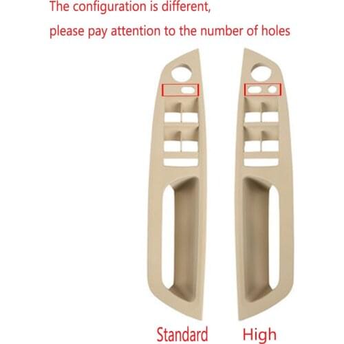 Upgraded LHD Interior Door Armrest Handle Inner Panel Pull Trim Cover For BMW Series E70 E71 X5 X6 2007-2014