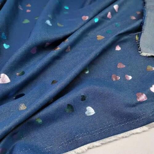 Soft Denim Jean Fabric Tencel Quality Non Stretchy Trousers Shirt Dress Material Bronzed Handmade Craft