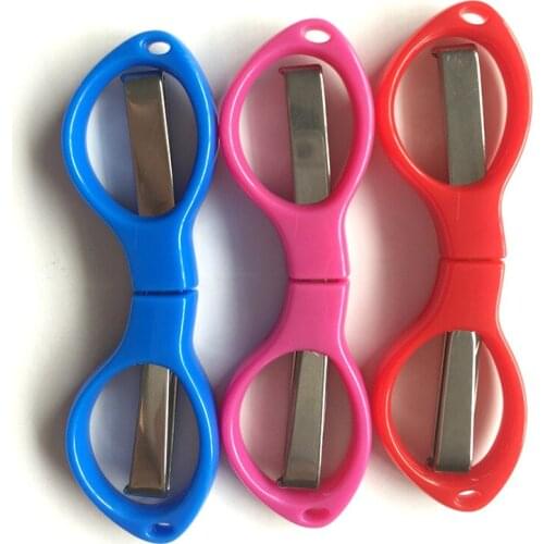 Scissors folding glasses scissors stainless steel line scissors small 8-word scissors manufacturer direct sales wholesale