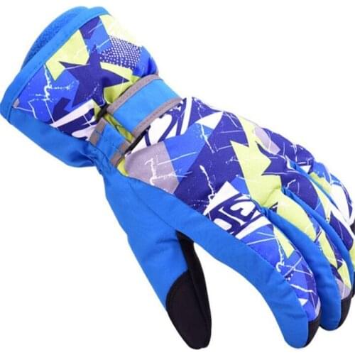 CKAHSBI Outdoor Thermal Ski Gloves Men Women Winter Skiing Fleece Waterproof Snowboard Glove Snow Motorcycle Unisex Warm Mittens