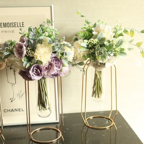 Silk Peony Hydrangea Hybrid Bouquet Artificial Flower Bridal Bouquet Wedding Decoration DIY Home Party