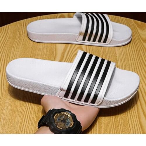 Brand Couple Designer Women 2021 Shoes Slippers Men Summer Footwear Fashion Female Slides Outdoor Flat Woman Sandals Beach Shoe