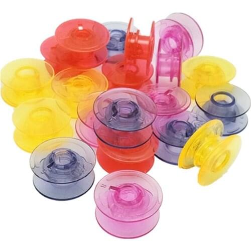 20pcs Water Colored Bobbins With Thread Hole #4123078-G, #4131825-45, #4125615-45 For Husqvarna Viking 5BB5414