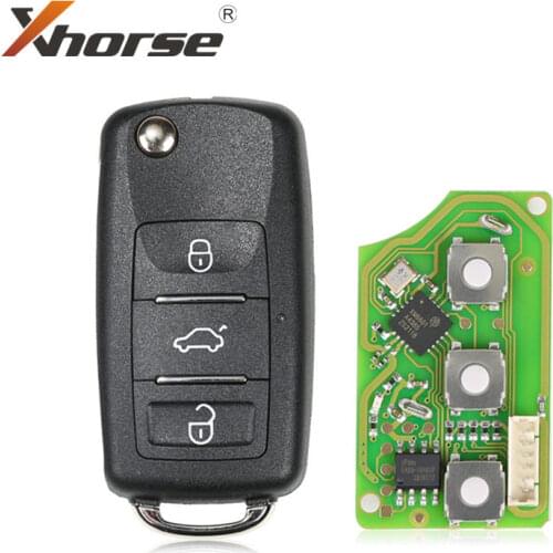 Xhorse XKB510EN Universal Remote Key B5 Type 3 Buttons for VVDI VVDI2 Key Tool 5pcs/lot