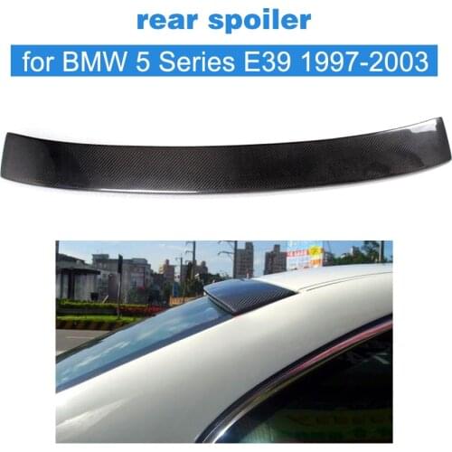 Carbon Fiber Rear Roof Spoiler Upper Wing Lip for BMW 5 Series E39 1997-2003